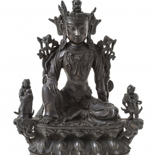 Bodhisattva. Tibet. Bronze. H. 22 cm.