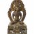 Buddha Amitayus mit Flammenaureole. Tibet. Bronze. H.21 cm.