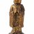Buddha, stehend, Bronze, goldfarben bemalt