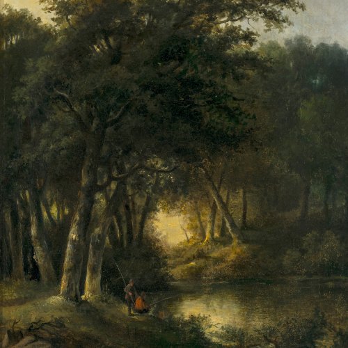 Sörensen, Jacobus Lorenz, waldige Landschaft.