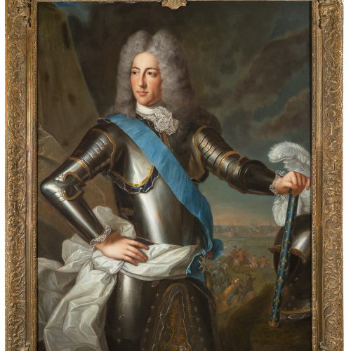Belle, Alexis Simon. Porträt Louis IV. Henri de Bourbon, prince de Condé. öl/Lw. 133 x 100 cm. Unsign. Gutachten.