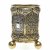 Kugelfußbecher. Silber (800), teilvergoldet. Gekanteter Korpus mit reliefierten, feinteiligen Rankenwerkkartuschen auf Schlangenhautgrund. Ca. 358 g. H. 14 cm.