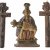 Zwei Reliquienkreuze und Wallfahrtspietà, Holz