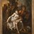Deutsch, 17./18. Jh. Der Hirtengott Pan und die Nymphe Syrinx. Nach einem Stich von Aegidius Sadeler.  Öl/Lw.159 x 124,5 cm. Doubl., rest. Unsign.