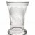 Kleines Becherglas. Deutsch, 19. Jh. Farblos. Schliffdekor mit den Symbolen, Glaube, Liebe, Hoffnung. H. 10 cm.
