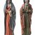 Maria und Apostel Johannes, Holz, Farbfassung.