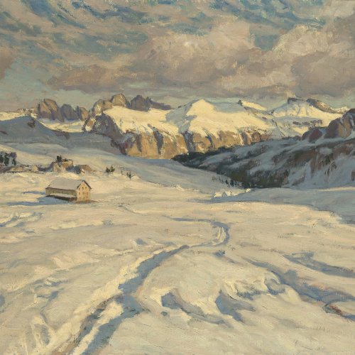 O´Lynch, Carl, Dolomitenlanschaft im Winter