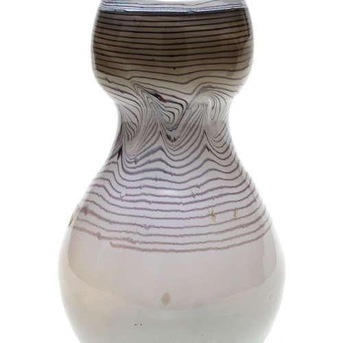 Vase, Eisch, dickwandiges Glas.