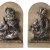 Zwei Reliefs. Süddeutsch, 17. Jh., hl. Georg und hl. Martin.