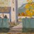 Deutsch, 20. Jh. Kirche bei Murnau im Herbst. Öl/Karton. 66 x 101 cm. Unsign.