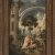 Deutsch, 17. Jh., Adam und Eva im Paradies, in der linken Bildhälfte Ruinenturm.Öl/Lw. 66 x 42 cm.