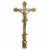 Christus am Kreuz, Holz, vergoldet bzw. versilbert, H. 125 cm.