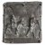 Reliefplatte. Bronze, Flucht nach Ägypten, 47,5 x 43,5 cm. Nachguss.