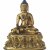 Buddha auf Lotosthron. Bronze. H. 11,7 cm. Tibet