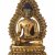Buddha auf Lotothron mit Mandorla. Bronze. H. 16,7 cm. Tibet, 19./20. Jh.