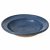 Großer Teller. Kröning, Irdenware, blau glasiert. Berieben. H. 7,5 cm, ø 37 cm.
