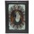 Hinterglasbild. Buchers/Sandl, 19. Jh. Blütenkartusche, im Zentrum hl. Josef mit dem Jesuskind. Tempera/Glas. Besch. 29 x 19 cm.