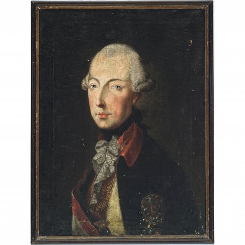 Österreich, 18. Jh. Porträt Kaiser Josephs II. Öl/Lw. 64 x 47,5 cm. Besch., rest. Unsign.