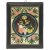 Hinterglasbild. Raimundsreut, Mitte 19. Jh. Hl. Dreifaltigkeit mit Krönung Mariä. Tempera/Glas. Farbabrieb. 26,5 x 19 cm.