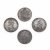 Vier Silbertaler. Friedrich August III., Herzog von Saxen, 1786; König Joseph II, 1783; zwei Münzen Hieronymus von Colloredo-Waldsee 1776 bzw. 1787. Leicht besch. Ca. 40 g. Je 4 cm.