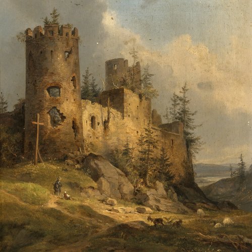 Lebschée, Carl August, Gemälde Schloss Hohenfreyberg