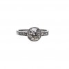 Ring. Altschliffsolitär. Farbe MN. 1,5 ct.  FI. 18 WG. 53 Weite.