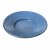 Breitrandschüssel. Irdenware, blau glasiert. Besch., rest. ø 35 cm.