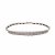 Rivièrenarmband. WG, 18 K, Brillantbesatz.