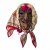 Maske (Larve) Tirol. Frauenkopf als Hexe mit herausgestreckter Zunge. Holz, geschnitzt, Farbfassung, Flachshaar. H. 27 cm.