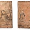 Zwei Kupferstich-Druckplatten, deutsch, 18. Jh.