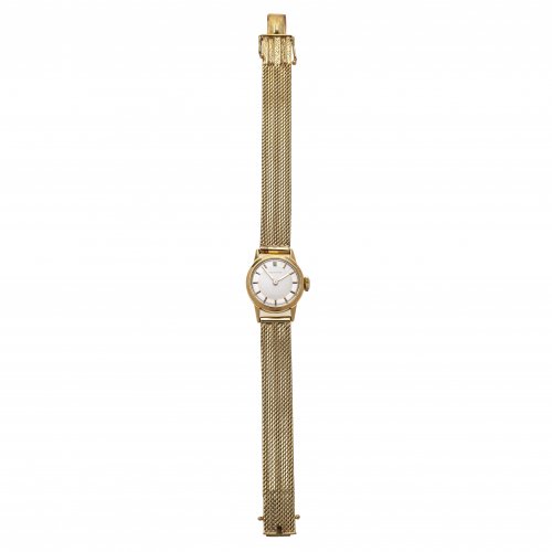 Damenarmbanduhr, Zenith. Best. Milanaisearmband 14 K GG.
