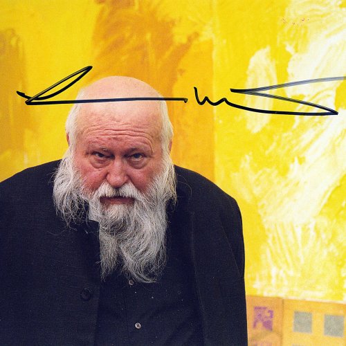 Hierl, Hubertus. Porträt Hermann Nitsch. Vintage auf Fujicolor Crystal Archive Paper, 25,5 x 20,3 cm – von Hermann Nitsch signiert.