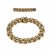 Armband und Brosche, Panzerglieder, 14 K GG.