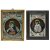 Zwei Hinterglasbilder, Raimundsreut. Maria mit Jesuskind und gegeiselter Jesus, Tempera/Glas, starker Farbabrieb. 22 x 16 und 19 x 13 cm.