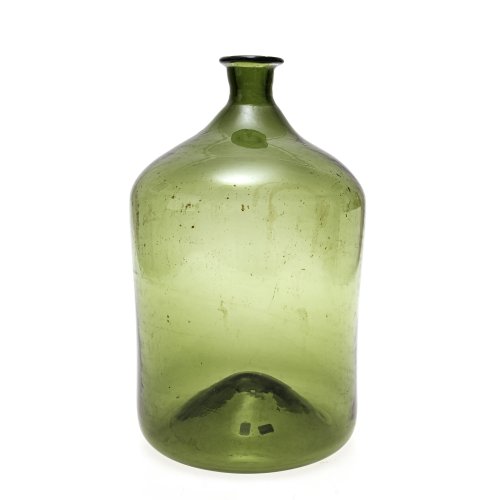 Vorratsflasche. Grünes Glas. Schwarzwald, H. 32 cm.