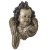 Engelskopf. Weilheimer Schule. 17./18. Jh. Holz, übergangene Farbfassung, Reste der Alten Fassung erhalten. H. 37 cm. Best., rest.