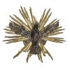 Heiliggeisttaube. Holz, übergangene Farb- und Goldfassung, lackiert. Besch. ø ca. 60 cm.