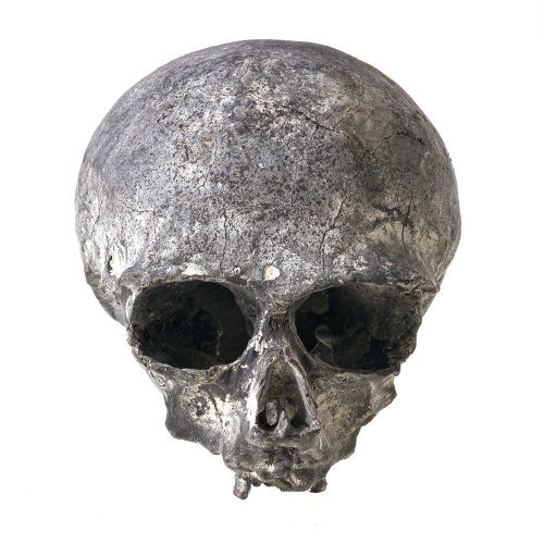 Fischer, Otto. Totenkopf. Bronze, H. 16 cm. Unsign.