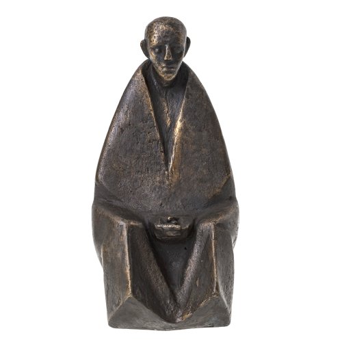 Brenninger, Georg. Das Gebet. Bronze, H. 23 cm. Unsign. Posthumer Nachguss.
