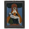 Hinterglasbild. Buchers oder Sandl. Pietà. Tempera/Glas, 26,5 x 18,5 cm. Glas mit min. Kratzspuren.