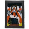 Hinterglasbild. Buchers oder Sandl. Pietà. Tempera/Glas, 28,5 x 18,5 cm.