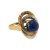 Ring mit Lapislazulibesatz. Gold, 14 K.