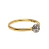 Ring mit Brillantbesatz, 18 K GG.