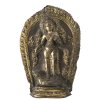 Nepal, 17./18. Jh. Bodhisattva oder Gottheit (Jamuna?). Feuervergoldet, teilweise berieben.