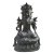 Bodhisattva auf Doppellotos. China/Tibet, Anfang 18. Jh. Bronze, Hohlguss à cire perdue. Ohne Bodenplatte. Loch im Kissen und Gebrauchsspuren. H. 21,5 cm.