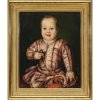 19./20. Jh. Porträt des Giovanni de Medici, als Kind, Kopie nach dem Gemälde Agnolo di Cosimo, gen. Bronzino,  in den Uffizien, Florenz. Öl/Lw. 61 x 46 cm. Rest.
