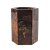 Pinselbecher. China, 19. Jh. Pinselbecher eines Gelehrten, sechseckiger Holzkorpus (Esche?), Schildplatt- Furnierung. Gebrauchsspuren. H. 12 cm.