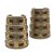 Usbekischer Schmuck. 2 Armspangen. Silber, Metallkern. Gebrauchsspuren.