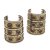 Usbekischer Schmuck. 2 Armspangen. Silber, Metallkern. Gebrauchsspuren.