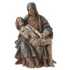 Pietà. Süddeutschland oder Österreich. Holz, Reste von Farbfassung. Besch., ein Arm , einige Finger und Fußzehen fehlen, rest. H. 42 cm.